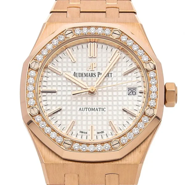 Audemars Piguet Royal Oak Silvered Dial Ladies Watch 15451OR.ZZ.1256OR.01