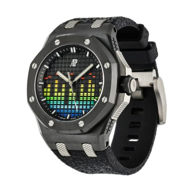 Audemars Piguet Royal Oak Offshore 43 Black dial Black rubber strap Watch 15600CE.OO.A002CA.01