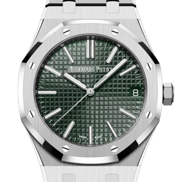 Audemars Piguet Royal Oak 41 Khaki Green Dial 50th Anniversary Watch 15510ST.OO.1320ST.04 DCM