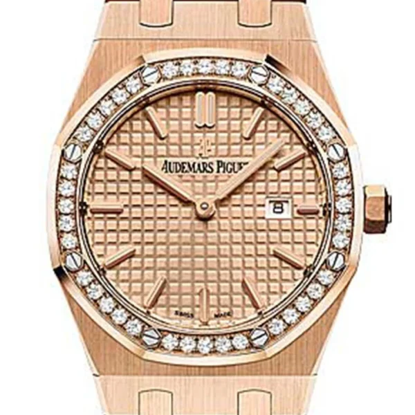 Audemars Piguet Royal Oak in Rose Gold with Diamond Bezel 67651OR.ZZ.1261OR.03