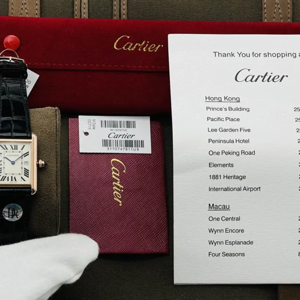 Cartier Tank Series Couple Series Diameter: 24MMX31MM 27MMX34MM
