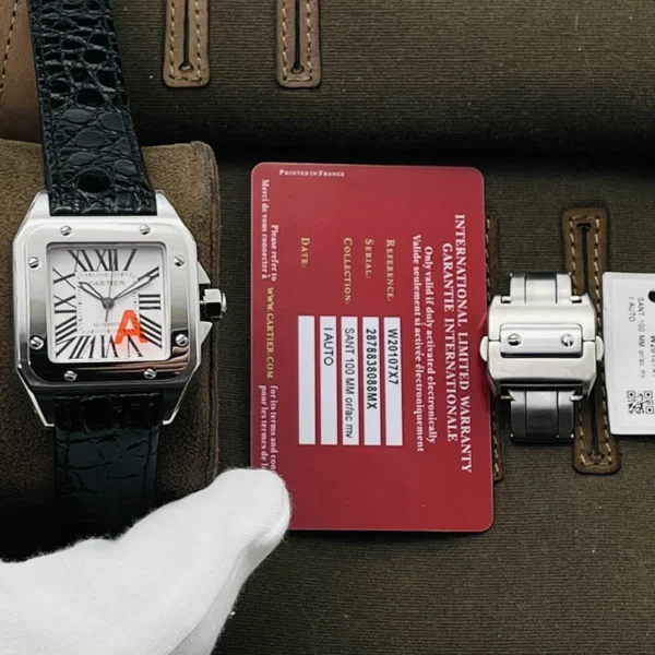 Cartier Santos Couple Watch Diameter: 51*41.3 44.2*35.6 mm