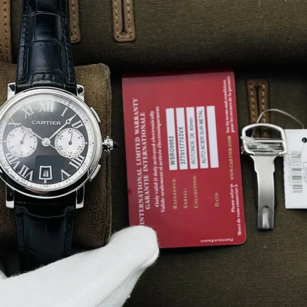 Cartier Chronograph Ref: WSRO0002 Black Brown