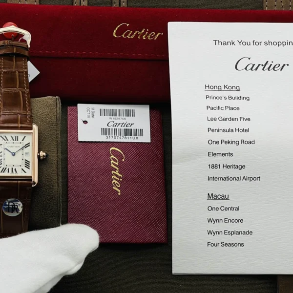 Cartier Tank Watch Diameter: 24MMX31MM 27MMX34MM