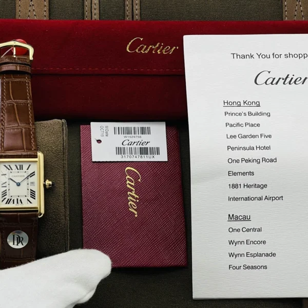 Cartier Tank Series Couple Series Diameter: 24MMX31MM 27MMX34MM