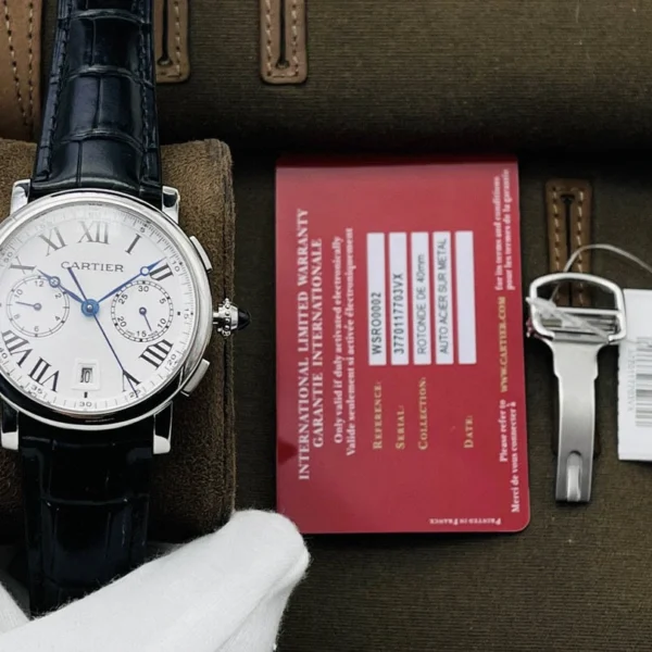 Cartier Chronograph Ref: WSRO0002 Black Brown