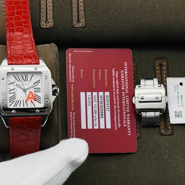 Cartier Santos Couple Watch Diameter: 51*41.3 44.2*35.6 mm