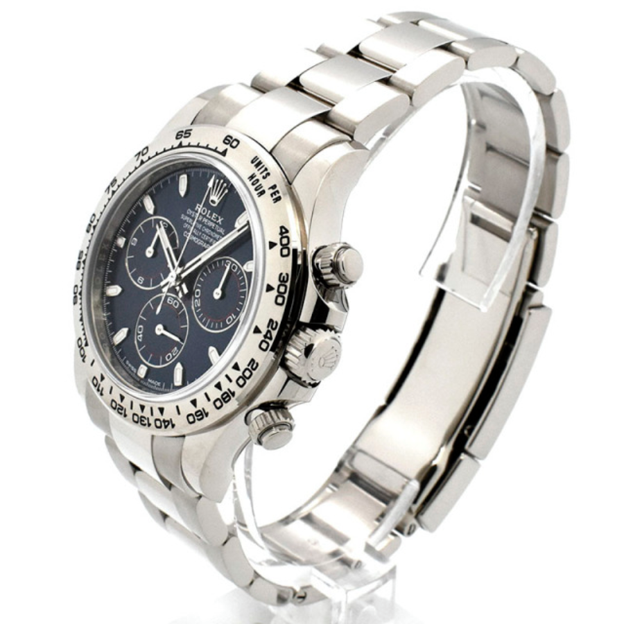 Daytona-White-Gold-Blue-Dial-Replica