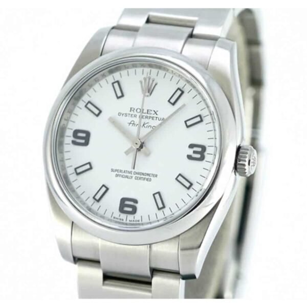 Rolex Air King Stainless Steel White Dial 114200