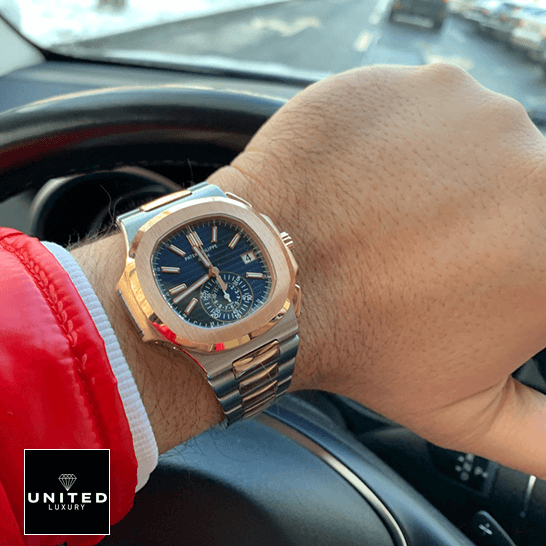 patek_philippe_nautilus_chronograph_5980_1AR_steel_and_rose_gold_blue_dial_replica1_unitedluxurynet