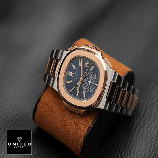 patek_philippe_nautilus_chronograph_5980_1AR_steel_and_rose_gold_blue_dial_replica_steel_unitedluxurynet