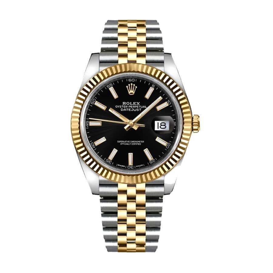 rolex-datejust-126333-41mm-yellow-gold-steel-black-dial