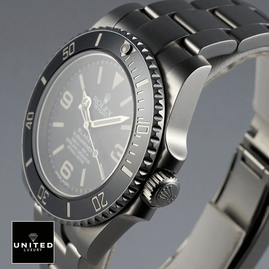 劳力士 Blaken Submariner 黑色表盘 6190 复刻版侧视图