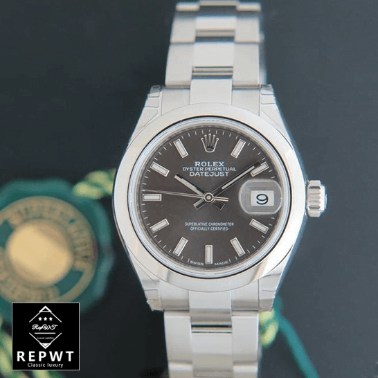 rolex_datejust_279160_steel_automatic_dark_grey_dial_oyster_replica_brown_unitedluxurynet