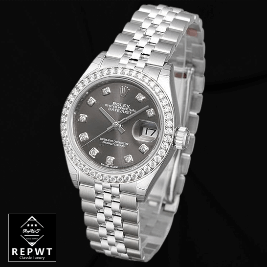 rolex_datejust_279384RBR_white_gold_automatic_dark_grey_diamond_dial_jubilee_replica_front-3 rolex_datejust_279384RBR_white_gold_automatic_dark_grey_diamond_dial_jubilee_replica_front-3