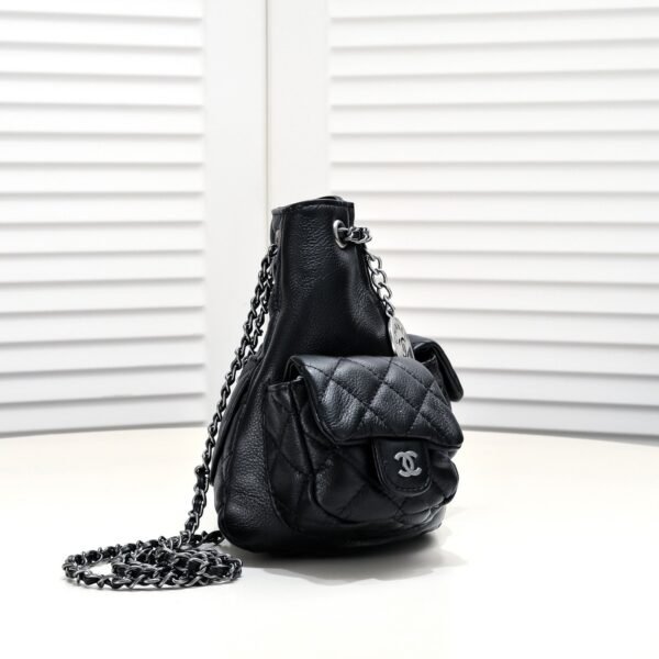 CHANEL Imported top-grain calf leather backpack
